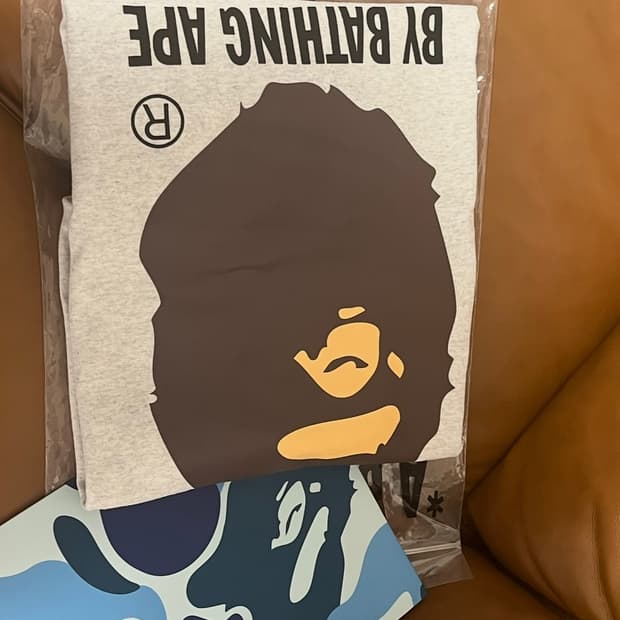 베이프 롱슬리브 오트밀 L