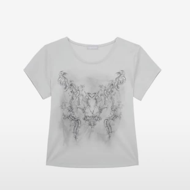 허그유어스킨 로코코 티셔츠 HS ver. 그레이