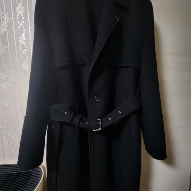 송지오옴므 블랙 로브 코트 46(100)