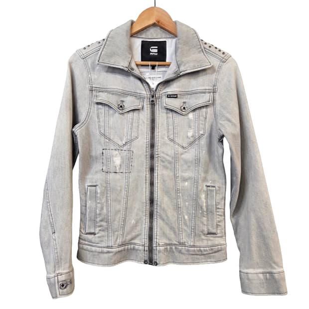 G-Star 로우 그레이 데님 자켓XXS(디피용)