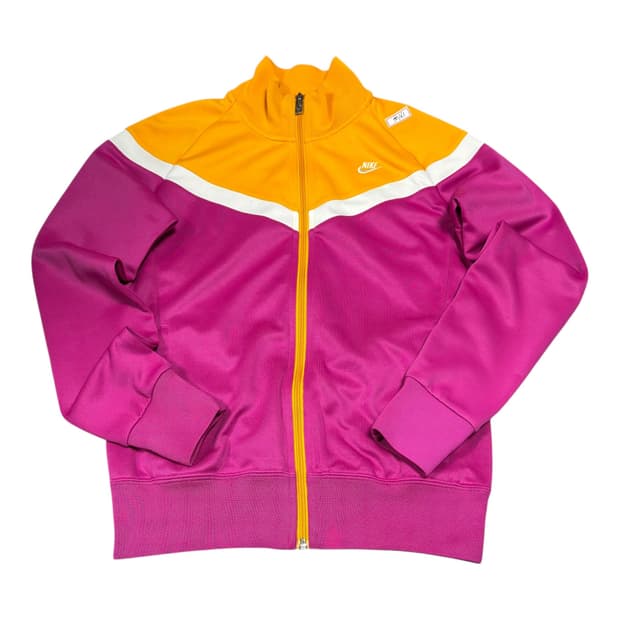 (바배) 나이키 핑크 옐로우 트랙탑 져지