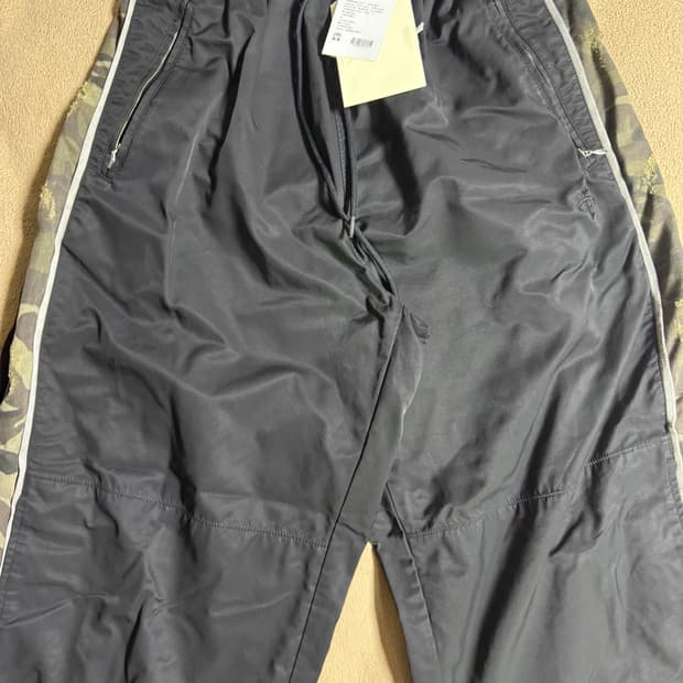 4) 폴리테루 1011 나일론 트랙팬츠 사이드 카모 스냅