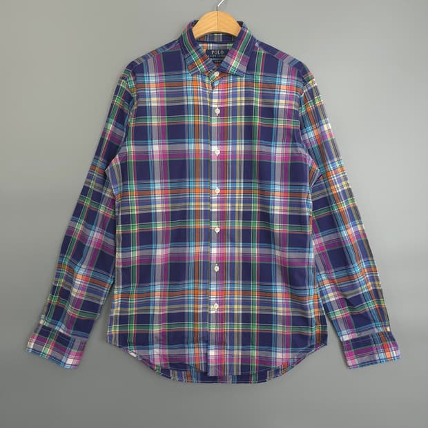 폴로 랄프로렌 Polo Ralph Lauren 슬림핏 체크 셔츠 M