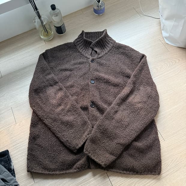 아모멘토 버튼업 가디건 L