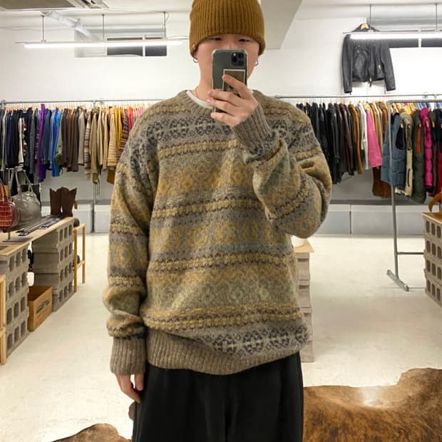 CHAPS ralph lauren fair isle knit 페어아일