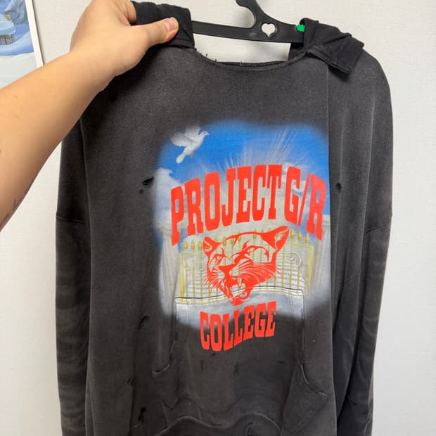 급처) 프로젝트 G/R 후드 블랙 3사이즈 급처