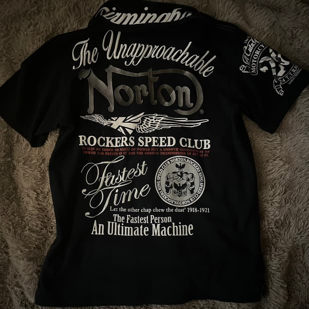 norton 자수 프린팅 카라 반팔