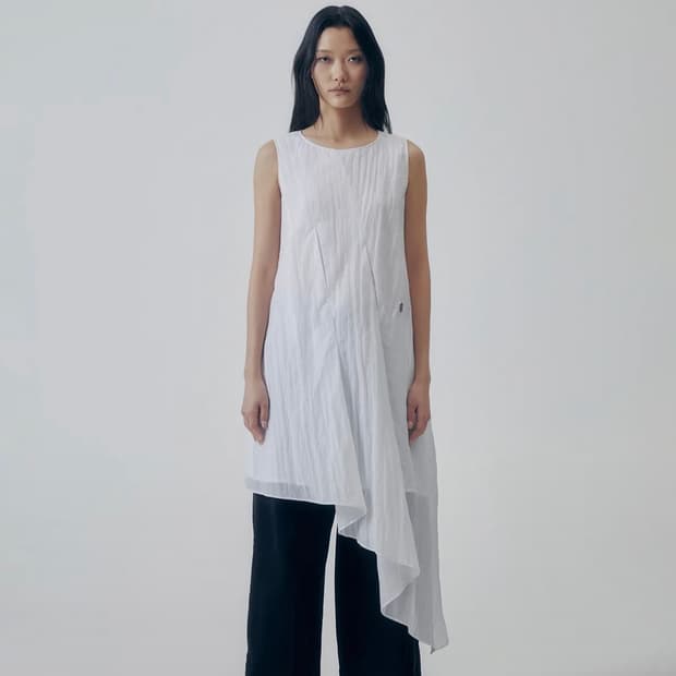 트리밍버드 원피스 Glide Nylon Pintuck One-piece
