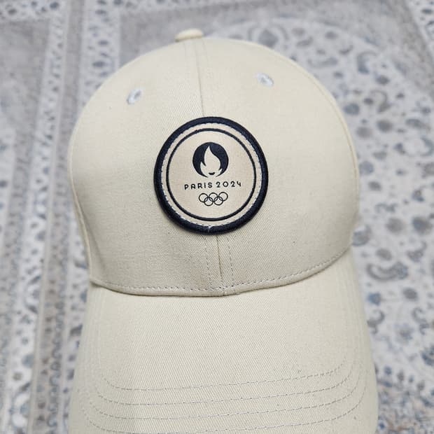 파리 2024 올림픽 볼캡 모자 아이보리