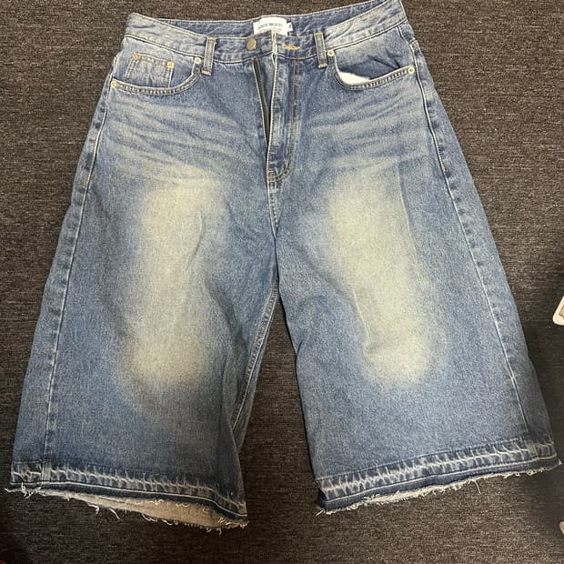 웨이브 버뮤다 데님 팬츠 M