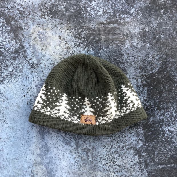 90s 올드 스투시 울 비니