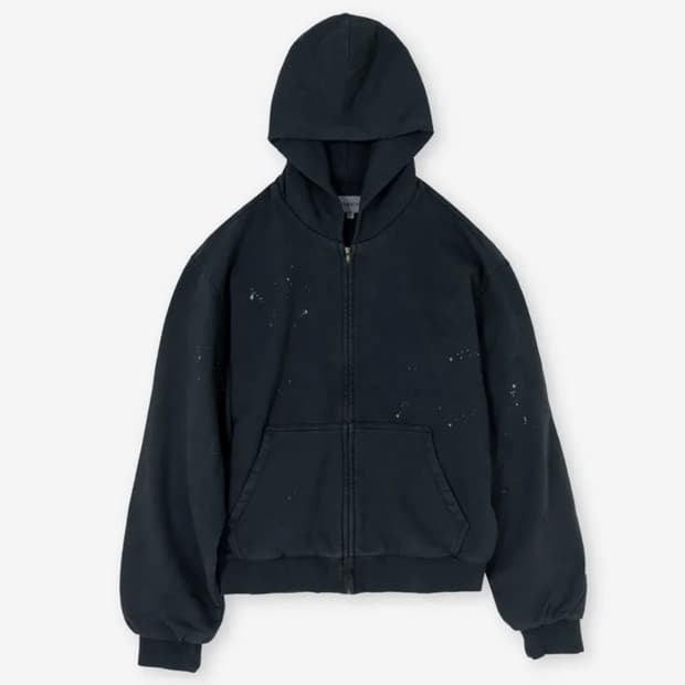 브라운야드 페인티드 후드 집업,블랙(4사이즈)