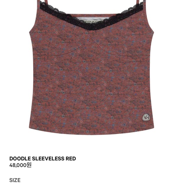 코이세이오 DOODLE SLEEVELESS RED