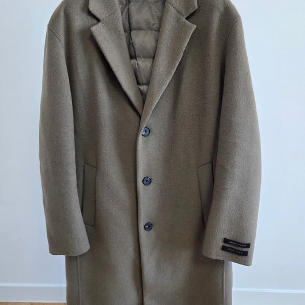 앤듀 캐시미어블랜드 구스다운 코트 100사이즈