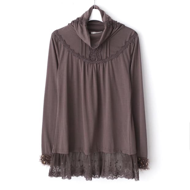 axes famme) shirring long sleeve