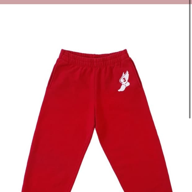 컬렉트피시스 윙풋 레드 스웻팬츠 라지