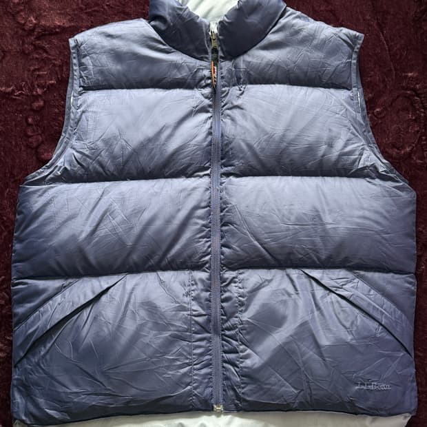 [XL] L.L.Bean Goose Down Reversible Vest