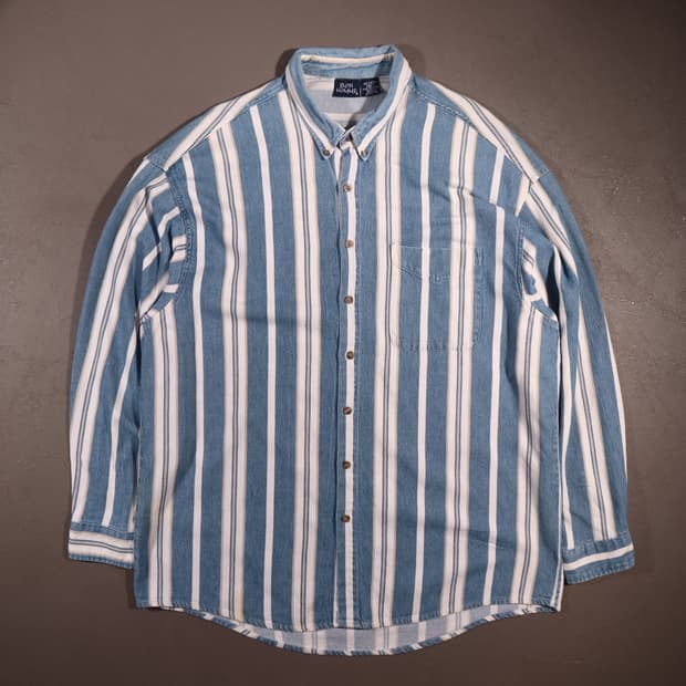 빈티지 USA 데님 웨스턴 셔츠