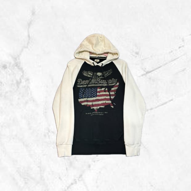 폴로 랄프로렌 데님앤서플라이 USA 이글 후드티 M