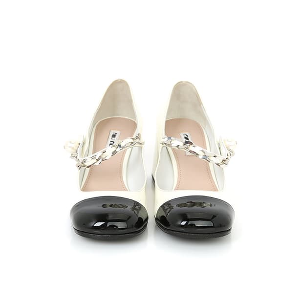 미우미우 구두 메리제인 슬링백 가죽 펌프스 5I248D 페이던트