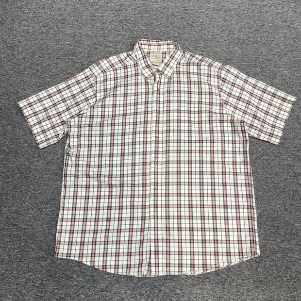 LL.Bean 체크 반팔셔츠 P1101
