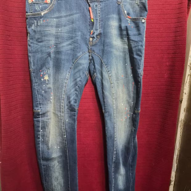 (36)DSQUARED2 페인트 스플래터 청바지