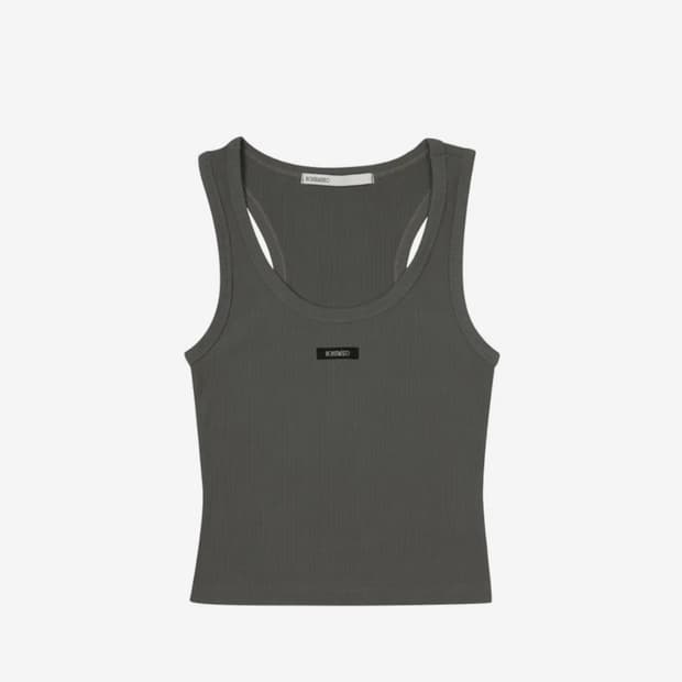 보헤미안서울 슬리브리스 나시 크롭탑