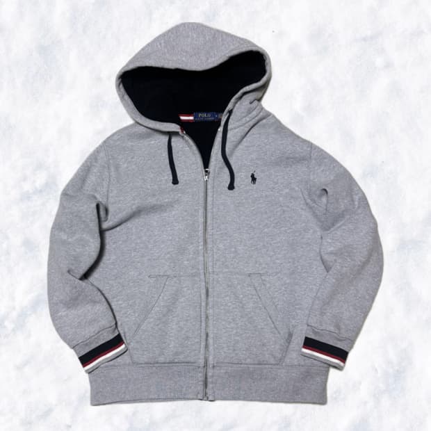 폴로 랄프로렌 그레이 후드집업