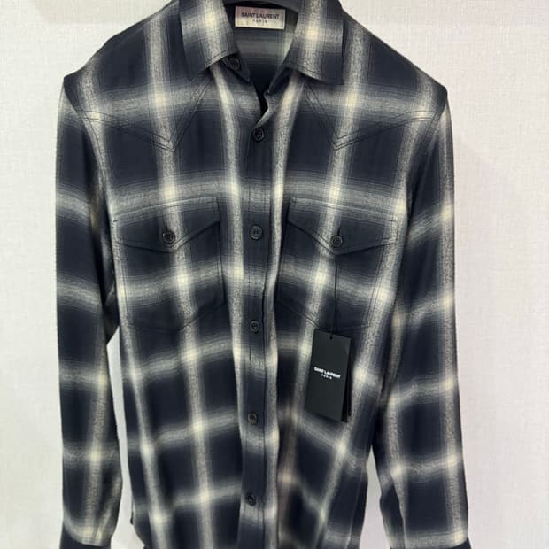 생로랑 2015FW 플란넬셔츠