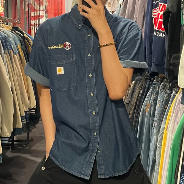 [IM] carhartt 칼하트 진청 반팔셔츠