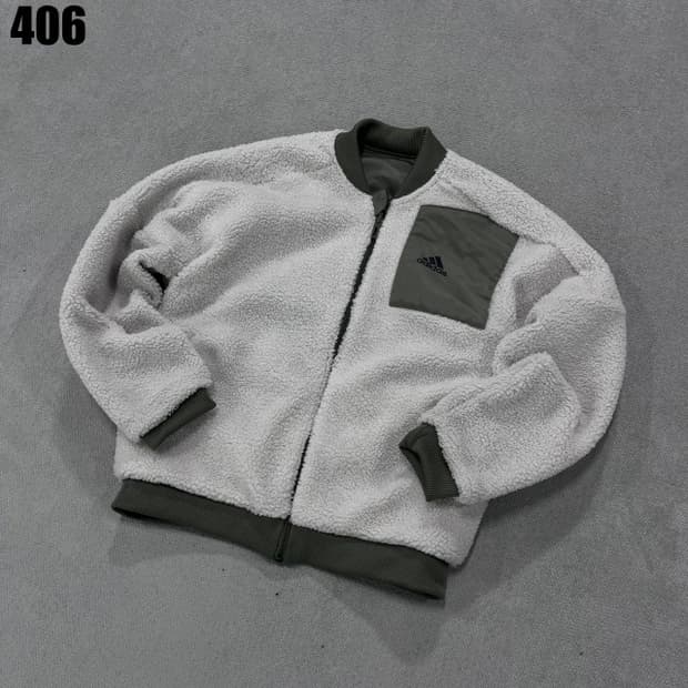 아디다스 뽀글이 양면 아동용 자켓