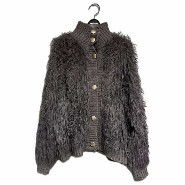 일본 빈티지 퍼 가디건