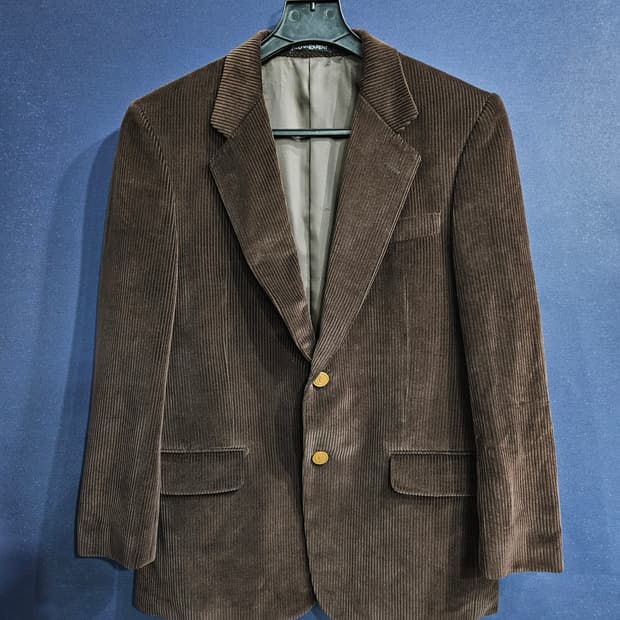 입생로랑 브라운컬러 남성 100 코듀로이 정장자켓 