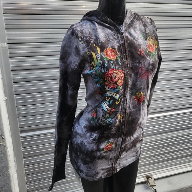 vanilla sugar Long-sleeved hooded zip-up