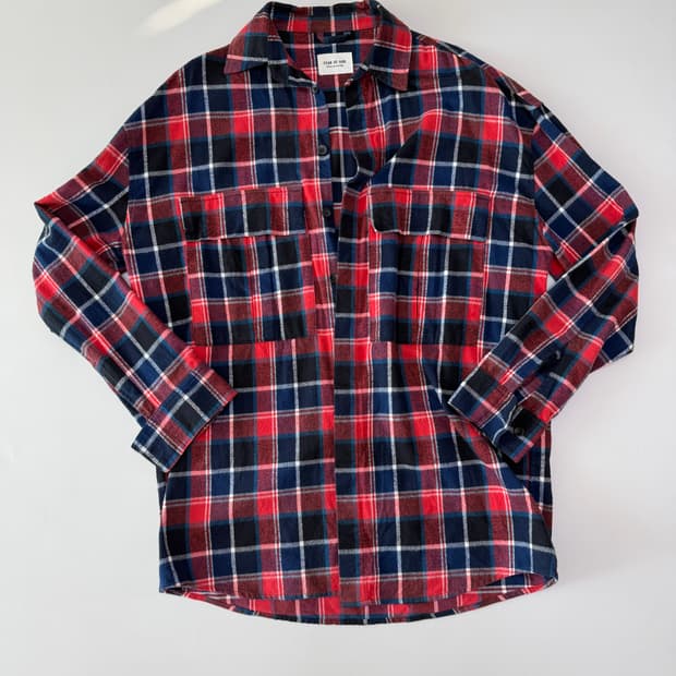 피어오브갓 6th 컬렉션 플란넬셔츠 L