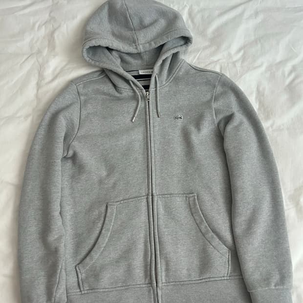 라코스테 그레이 후드집업