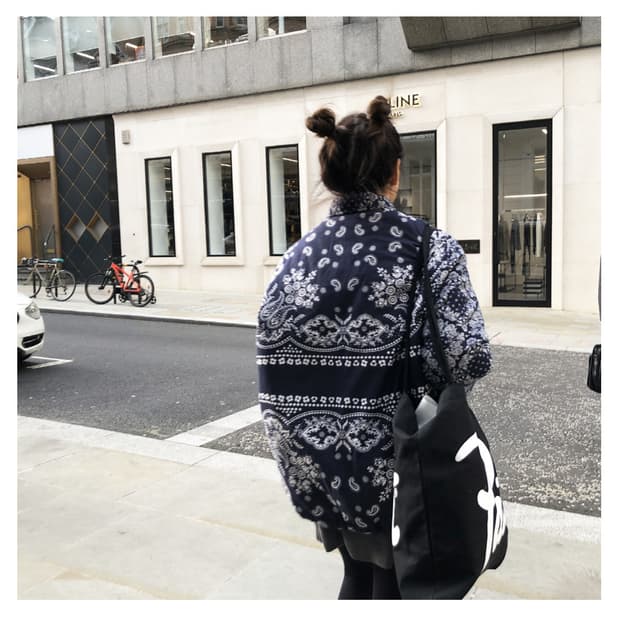 free) 투머치토커 페이즐리 누빔 패딩 점퍼