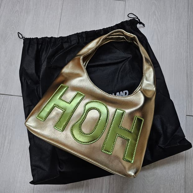 새상품) House Of Holland 하우스오브홀랜드 골드 호보백