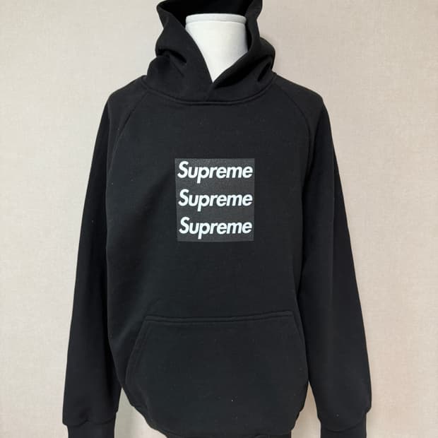 asspizza 슈프림 트리플 박스로고 후드티