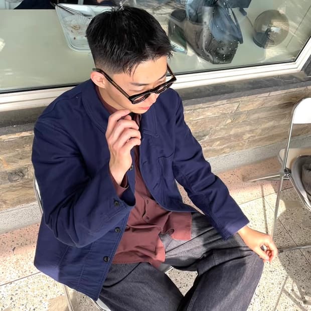 [5] 오라리 브로드 셔츠 버건디