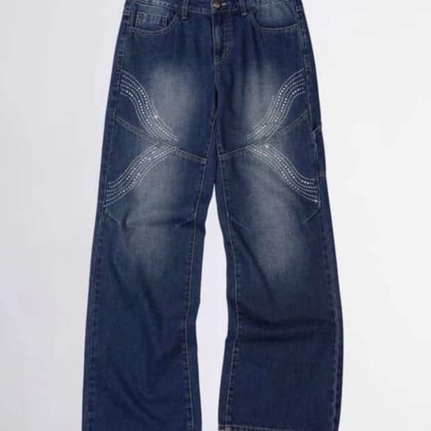 스컬프터 로우라이즈 비즈 데님 xs