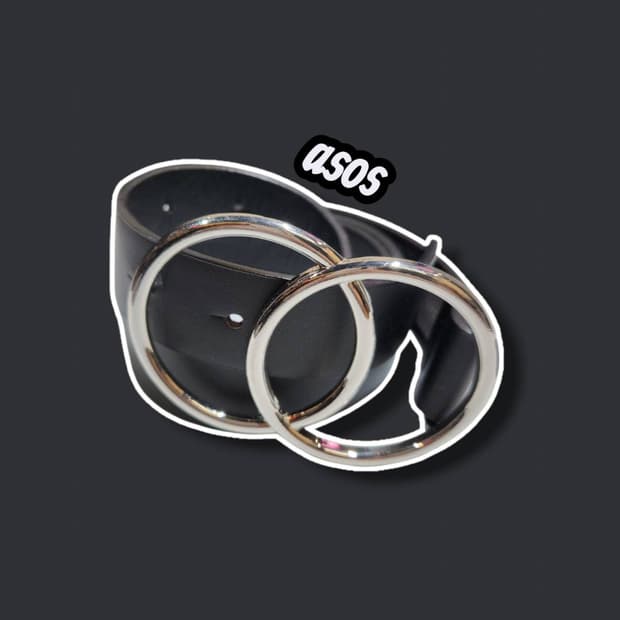 asos 아소스 더블 써클 벨트 /0619