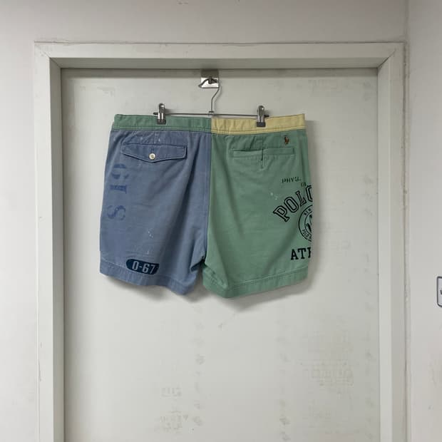 폴로 랄프로렌 배색 벨티드 반바지 XL