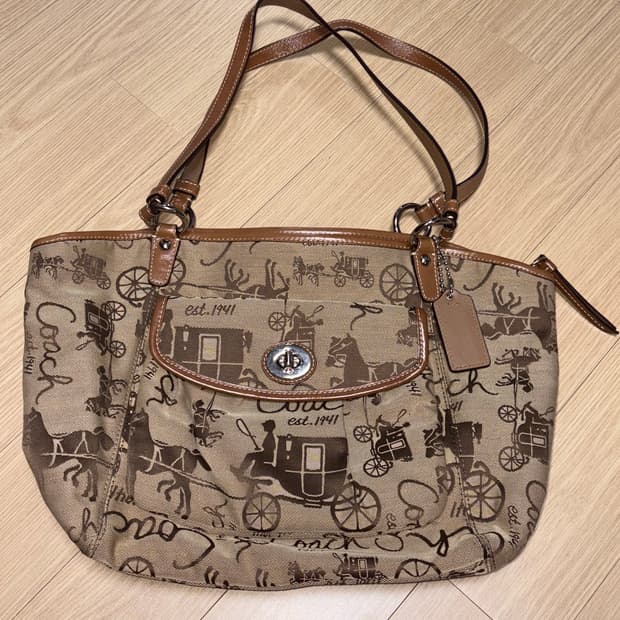 코치 coach 마차갤러리 사륜마차 숄더백 쇼퍼백