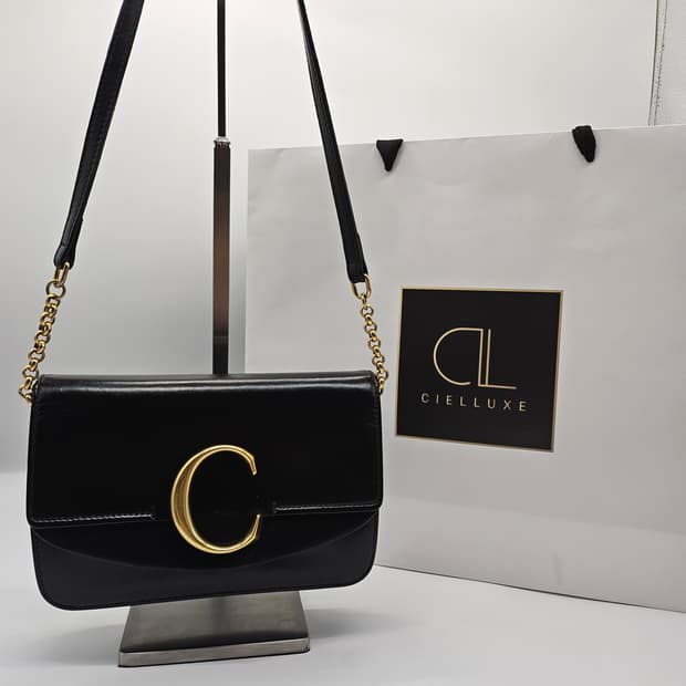 정품 끌로에 C 체인 미니 크로스백