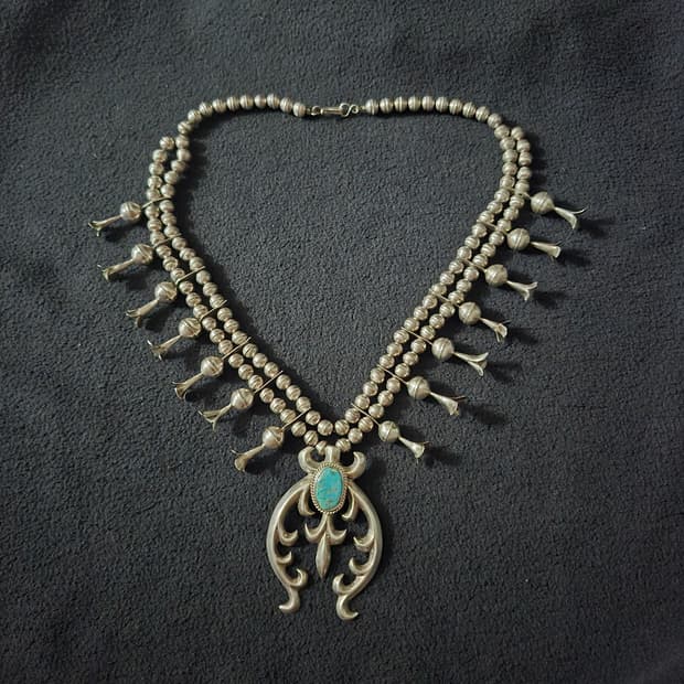 Vintage Native American Squash blossom