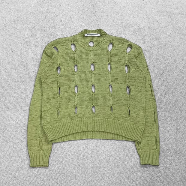 더 오픈프로덕트 컷아웃 슬래쉬 니트