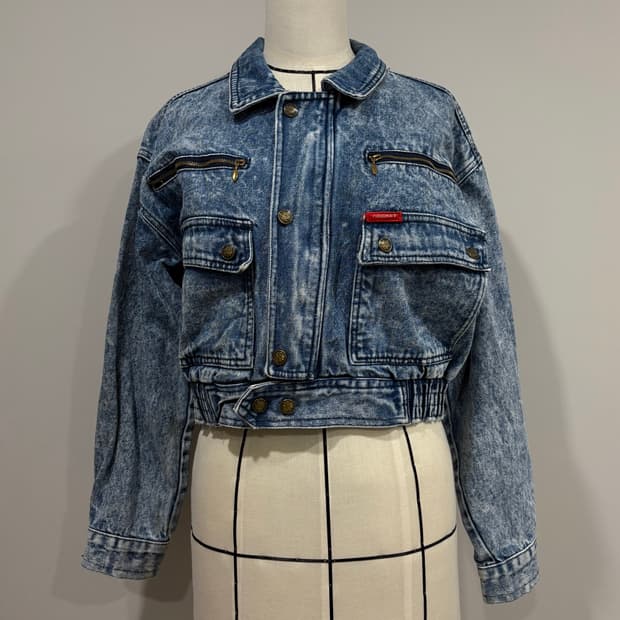 Cricket 데님 숏 자켓