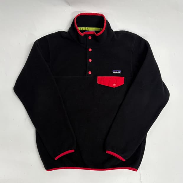 빈티지 파타고니아 신칠라 스냅티 블랙 우먼즈S