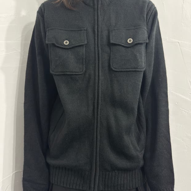 topvalu pocket knit zipup